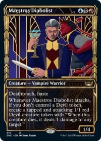 【ENG/SNC-BF/箔押し・Foil★】貴顕廊一家の悪魔信者/Maestros Diabolist [マルチ] 『R』【ショーケース】