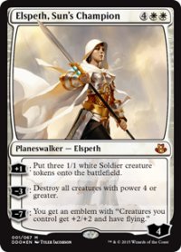 【ENG/DDO/FOIL★】太陽の勇者、エルズペス/Elspeth, Sun's Champion