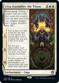 【ENG/DMU/Foil★】ウルザ、タイタンズを組織する/Urza Assembles the Titans [白] 『R』