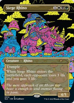 画像1: 【ENG/SLC/FOIL★】包囲サイ/Siege Rhino【Secret Lair】