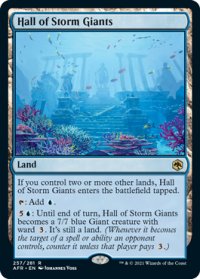 【ENG/AFR/FOIL★】ストーム・ジャイアントの聖堂/Hall of Storm Giants 『R』 [土地]