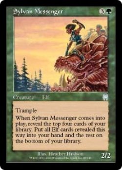 画像1: 【JPN/APC/FOIL★】森の伝書使/Sylvan Messenger