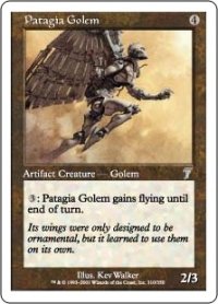 【JPN/7ED/FOIL★】翼膜のゴーレム/Patagia Golem