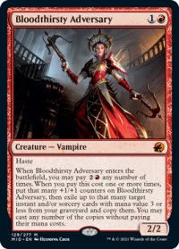 【ENG/MID/FOIL★】血に飢えた敵対者/Bloodthirsty Adversary [赤] 『M』