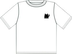 画像1: オリジナルTシャツ　白地ワンポイントつまりくん