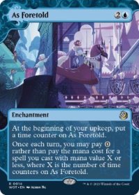 【ENG/WOT/FOIL★】予言により/As Foretold [青] 『R』