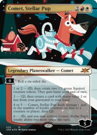 【ENG/UNF-BF/Foil★】Comet, Stellar Pup【ボーダーレス】【ギャラクシー・Foil】