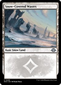 【ENG/MH3/FOIL★】冠雪の荒地/Snow-Covered Wastes