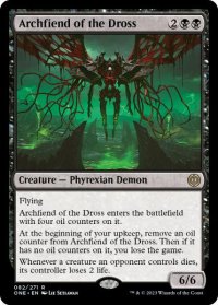 【ENG/ONE】ドロスの魔神/Archfiend of the Dross [黒] 『R』