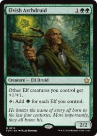 【ENG/FDN】エルフの大ドルイド/Elvish Archdruid  [緑] 『R』