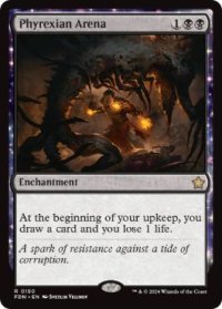 【ENG/FDN/FOIL★】ファイレクシアの闘技場/Phyrexian Arena  [黒] 『R』
