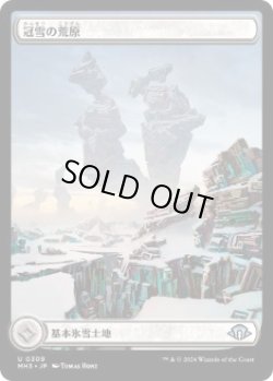 画像1: 【JPN/MH3-BF】冠雪の荒地/Snow-Covered Wastes【フルアート】