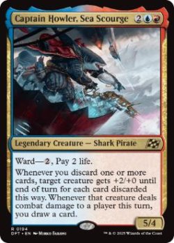 画像1: 【ENG/DFT/FOIL★】海の災い魔、ハウラー船長/Captain Howler, Sea Scourge [マルチ] 『R』