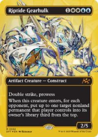 【ENG/DFT-BF/ファーストプレイス・FOIL★】激浪の機械巨人/Riptide Gearhulk [マルチ] 『M』【ボーダーレス】