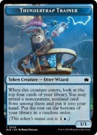 【ENG/BLB/FOIL★】稲妻罠の教練者トークン/Thundertrap Trainer Token
