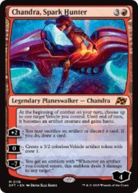 【ENG/DFT/FOIL★】灯を追う者、チャンドラ/Chandra, Spark Hunter [赤] 『M』