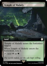 【ENG/PIP-BF /サージ・FOIL★】疾病の神殿/Temple of Malady【拡張アート】
