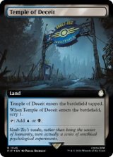 【ENG/PIP-BF/サージ・FOIL★】欺瞞の神殿/Temple of Deceit【拡張アート】