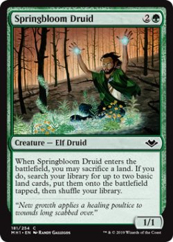 画像1: 【ENG/MH1】春花のドルイド/Springbloom Druid 『C』 [緑]