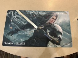 画像1: 《予約商品》【MagicCon Las Vegas限定】プレイマット　威名のソルジャー、セフィロス【箔押し】