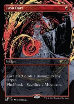 画像1: 【ENG/SLD/FOIL★】溶岩の投げ矢/Lava Dart