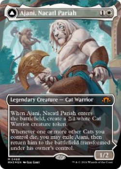 画像1: 【ENG/MH3-BF/テクスチャー・FOIL★】ナカティルの最下層民、アジャニ/Ajani, Nacatl Pariah【ボーダーレス】