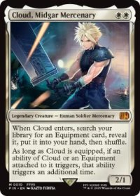 【ENG/FIN/FOIL★】ミッドガルの傭兵、クラウド/Cloud, Midgar Mercenary [白] 『M』
