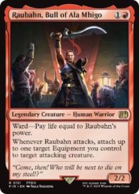 【ENG/FIN/FOIL★】アラミゴの猛牛、ラウバーン/Raubahn, Bull of Ala Mhigo [赤] 『R』