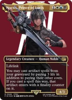 画像1: 【ENG/FIN-BF/サージ・FOIL★】ルシスの王子、ノクティス/Noctis, Prince of Lucis [マルチ] 『R』【ボーダーレス】