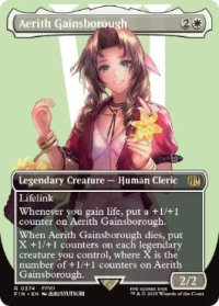【ENG/FIN-BF/FOIL★】エアリス・ゲインズブール/Aerith Gainsborough [白] 『R』【ボーダーレス】
