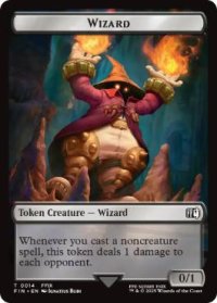 【ENG/FIN/FOIL★】ウィザード+鳥トークン/Wizard+Bird Token【014/016】