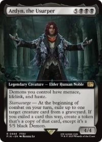【ENG/FIN-BF】簒奪者、アーデン/Ardyn, the Usurper [黒] 『R』【拡張アート】