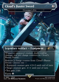 画像1: 【ENG/SLD/FOIL★】クラウドのバスターソード/Cloud's Buster Sword 梅澤の十手/Umezawa's Jitte『ボーダーレス』