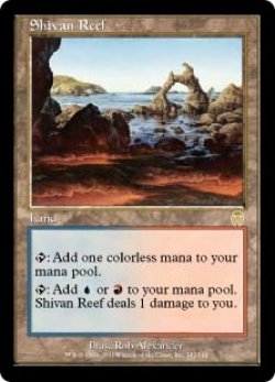 画像1: 【ENG/APC】シヴの浅瀬/Shivan Reef【EX-】