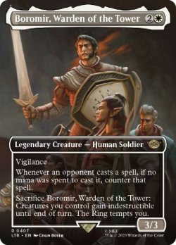 画像1: 【ENG/LTR-BF/FOIL★】塔の長官、ボロミア/Boromir, Warden of the Tower【ボーダーレス】