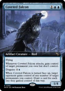 画像1: 【ENG/MKM-BF/FOIL★】切望の隼/Coveted Falcon [青] 『R』【拡張アート】