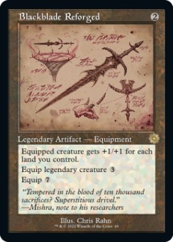 画像1: 【ENG/BRR】再鍛の黒き剣/Blackblade Reforged [茶色] 『R』 【設計図】