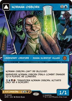 画像1: 【ENG/SPM-BF/FOIL★】ノーマン・オズボーン/Norman Osborn [青] 『M』【ボーダーレス】