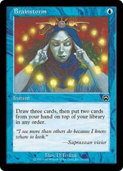 画像1: 【JPN/MMQ/FOIL★】渦まく知識/Brainstorm【GD】