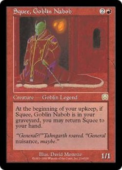 画像1: 【JPN/MMQ】ゴブリンの太守スクイー/Squee, Goblin Nabob【EX-】