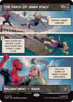 画像1: 【ENG/SPM-BF/FOIL★】グウェン・ステイシーの死/The Death of Gwen Stacy [黒] 『R』【ボーダーレス】