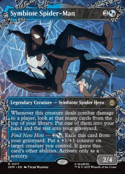 画像1: 【ENG/SPM-BF/FOIL★】シンビオートのスパイダーマン/Symbiote Spider-Man [マルチ] 『R』【ボーダーレス】