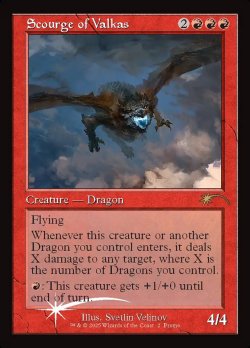 画像1: 【ENG/MagicCon-PRM/FOIL★】ヴァルカスの災い魔/Scourge of Valkas