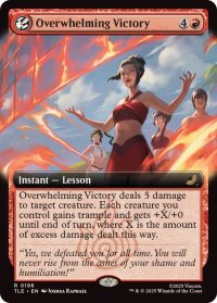 【ENG/TLE/FOIL★】圧倒的勝利/Overwhelming Victory [赤] 『R』【拡張アート】