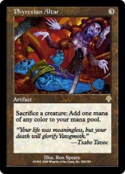 画像1: 【JPN/INV】ファイレクシアの供犠台/Phyrexian Altar【VG】