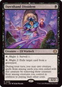 【ENG/ECL/FOIL★】アケノテブクロ使いの造反者/Dawnhand Dissident [黒] 『R』