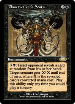 画像1: 【ENG/PLS/FOIL★】プレインズウォーカーの嘲笑/Planeswalker's Scorn【EX-】