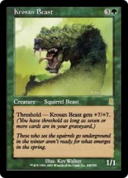 画像1: 【ENG/ODY】クローサの獣/Krosan Beast