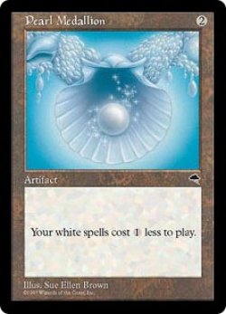 画像1: 【ENG/TMP】真珠の大メダル/Pearl Medallion