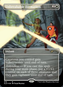 画像1: 【ENG/SLD/FOIL★】不敗の陣形/Unbreakable Formation【ボーダーレス】